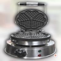 Sanayi Tip Yonca Waffle Makinası Değişir Plaka Çap 17,5