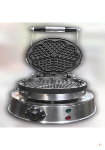 Sanayi Tip Yonca Waffle Makinası Değişir Plaka Çap 17,5