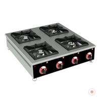 4 lü Sanayi Tipi Doğalgazlı Tüplü Set Üstü Ocak CE Belgeli