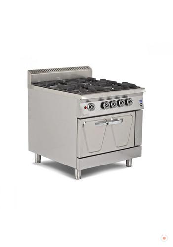 Empero 4 gözlü Gazlı Kuzine Ocak Fırınlı