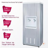 80 Litre İç Dış Paslanmaz Arıtmalı Sanayi Tipi Su Sebili
