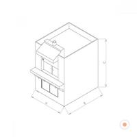 Empero Pide Lahmacun Fırını CE Belgeli 100x120 Önü Tezgahlı